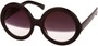 Angle of Sequoyah #2097 in Black Frame, Women's Round Sunglasses