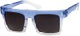 Angle of SW Rock Star Style #452 in Blue/Clear Fade Frame, Women's and Men's  