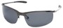 Angle of SW Polarized Style #5012 in Glossy Grey Frame with Smoke Lenses, Women's and Men's  
