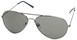 Angle of SW Aviator Style #410 in Grey Frame with Grey Lenses, Women's and Men's  