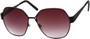 Angle of Lanai #13499 in Black Frame, Women's Round Sunglasses