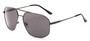 Angle of Moor #2074 in Grey Frame with Grey Lenses, Men's Aviator Sunglasses