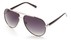 Angle of Tibet #2084 in Black and Silver Frame with Smoke Lenses, Women's and Men's Aviator Sunglasses