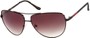 Angle of SW Aviator Style #2980 in Black Frame with Smoke Gradient Lenses, Women's and Men's  