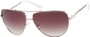 Angle of SW Aviator Style #2980 in Silver Frame with Smoke Gradient Lenses, Women's and Men's  