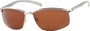 Angle of Summit #8098 in Silver Aluminum Frame with Orange Lenses, Women's and Men's Square Sunglasses