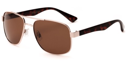 Angle of Bobstay #2184 in Gold/Tortoise Frame with Brown Lenses, Men's Aviator Sunglasses