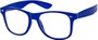 Angle of SW Clear Retro Style #8912 in Royal Blue Frame, Women's and Men's  
