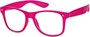 Angle of SW Clear Retro Style #8912 in Hot Pink Frame, Women's and Men's  