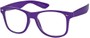 Angle of SW Clear Retro Style #8912 in Purple Frame, Women's and Men's  