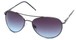Angle of Columbus #242 in Grey Frame with Blue Lenses, Women's and Men's Aviator Sunglasses