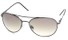 Angle of Columbus #242 in Grey Frame with Green Lenses, Women's and Men's Aviator Sunglasses