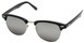 Angle of SW Fashion Style #1602 in Black and Silver Frame, Women's and Men's  