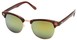Angle of SW Fashion Style #1602 in Brown and Gold Frame, Women's and Men's  