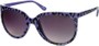 Angle of SW Animal Print Retro Style #1335 in Purple Frame with Smoke Lenses, Women's and Men's  