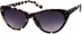 Angle of Aerial #113 in Black/Cream Tortoise Frame, Women's Cat Eye Sunglasses