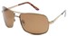 Angle of SW Polarized Aviator Style #515 in Gold Frame, Women's and Men's  