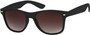 Angle of Rookie #9970 in Black, Women's and Men's Retro Square Sunglasses