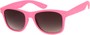 Angle of Rookie #9970 in Pink, Women's and Men's Retro Square Sunglasses
