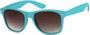 Angle of Rookie #9970 in Sea Blue, Women's and Men's Retro Square Sunglasses