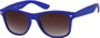 Angle of Rookie #9970 in Cobalt Blue, Women's and Men's Retro Square Sunglasses