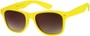 Angle of Rookie #9970 in Yellow, Women's and Men's Retro Square Sunglasses