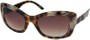 Angle of SW Fashion Cat Eye Style #24 in Brown Tortoise Peacock Feather Print, Women's and Men's  
