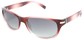 Angle of SW Retro Style #2713 in Red Frame, Women's and Men's  