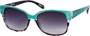 Angle of SW Two-Tone Retro Style #122 in Teal Green/Grey Tortoise Frame, Women's and Men's  