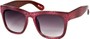 Angle of SW Lace Oversized Retro Style #1123 in Magenta Pink Lace Frame, Women's and Men's  