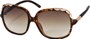 Angle of SW Oversized Style #8822 in Brown Tortoise Frame, Women's and Men's  