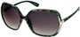 Angle of Somerset #206 in Green and Pink Tortoise, Women's Round Sunglasses