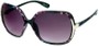 Angle of Somerset #206 in Purple and Blue Tortoise, Women's Round Sunglasses