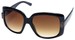 Angle of SW Oversized Style #4200 in Black and Brown Graffiti Frame, Women's and Men's  