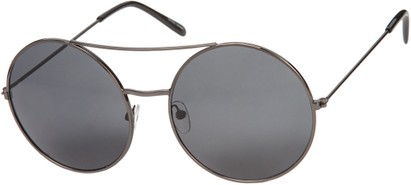 Angle of Bivy #2531 in Grey Frame with Grey Lenses, Women's and Men's Aviator Sunglasses
