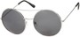 Angle of Bivy #2531 in Silver Frame with Grey Lenses, Women's and Men's Aviator Sunglasses