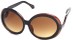 Angle of SW Oversized Style #522 in Brown Frame, Women's and Men's  