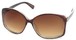 Angle of SW Oversized Style #890 in Brown Frame, Women's and Men's  