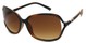 Angle of SW Oversized Style #5076 in Brown Tortoise, Women's and Men's  