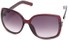 Angle of SW Square Style #1186 in Red Frame, Women's and Men's  