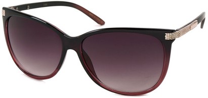 Angle of SW Cat Eye Style #822 in Black and Purple Frame, Women's and Men's  