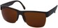 Angle of SW Retro Style #13455 in Black Frame with with Amber Lenses, Women's and Men's  