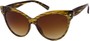 Angle of SW Cat Eye Style #9947 in Yellow Stripe Frame, Women's and Men's  