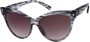 Angle of SW Cat Eye Style #9947 in Grey Stripe Frame, Women's and Men's  