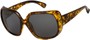 Angle of SW Polarized Oversized Style #4270 in Light Brown Tortoise Frame with Grey Lenses, Women's and Men's  