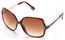 Angle of Morocco #3201 in Brown Tortoise and Gold Frame with Amber Lenses, Women's Square Sunglasses