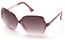 Angle of Morocco #3201 in Purple Tortoise and Silver Frame with Smoke Lenses, Women's Square Sunglasses