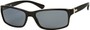 Angle of SW Polarized Style #1152 in Black Frame with Smoke Lenses, Women's and Men's  