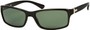 Angle of SW Polarized Style #1152 in Black Frame with Green Lenses, Women's and Men's  