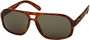 Angle of SW Vintage Aviator Style #3338 in Tortoise Frame with Green Lenses, Women's and Men's  